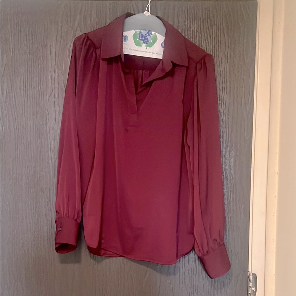 Elegant Burgundy Women's Top